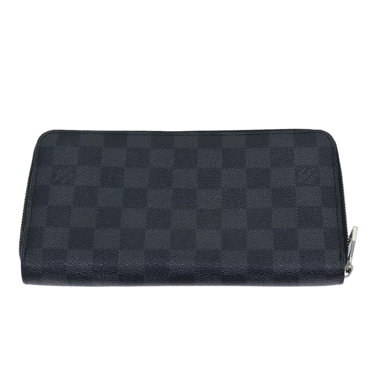 LOUIS VUITTON Damier Graphite Zippy Organizer Long Wallet N63077 LV Auth yk11989