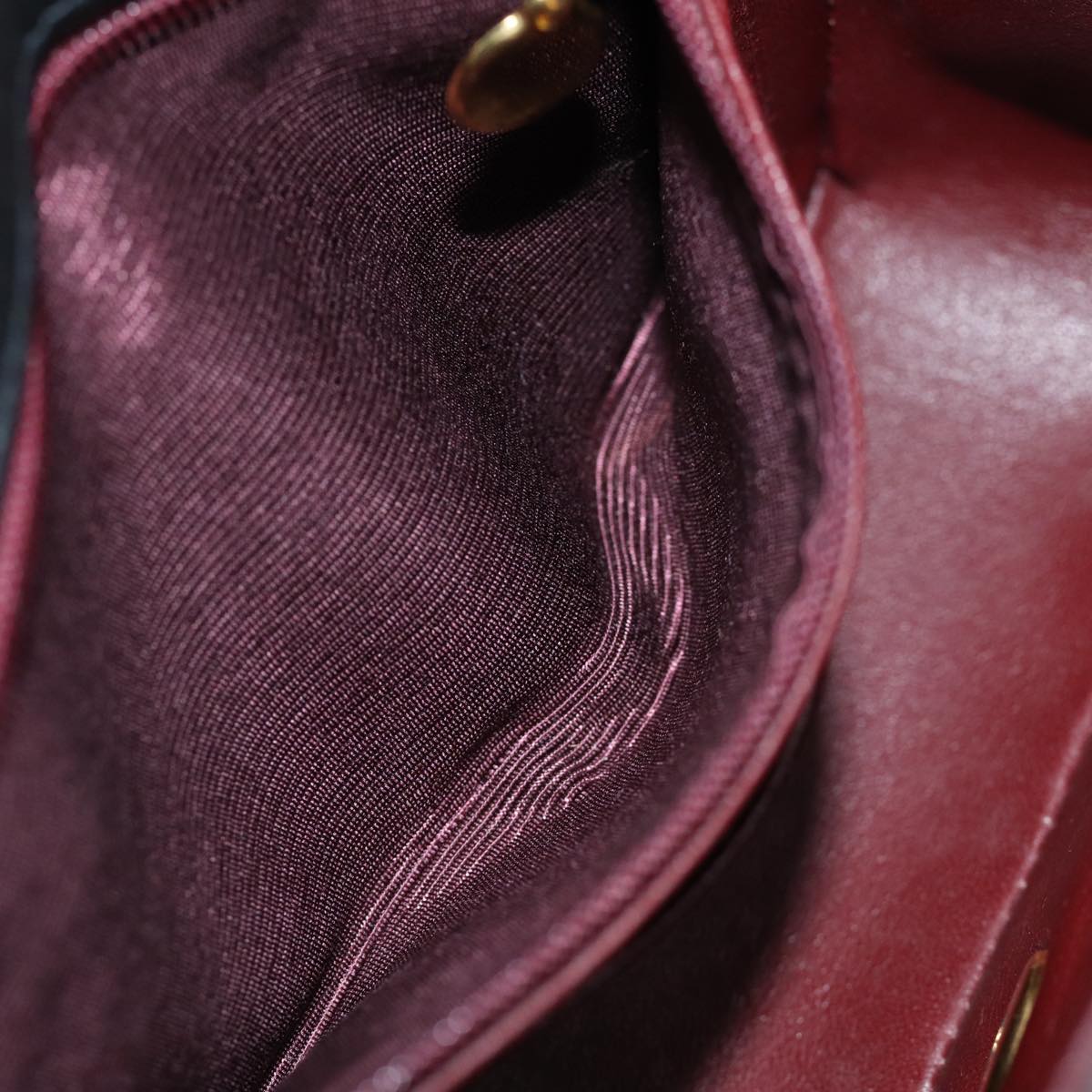 CHANEL Diana Matelasse Chain Shoulder Bag Lamb Skin Black CC Auth yk12192AV