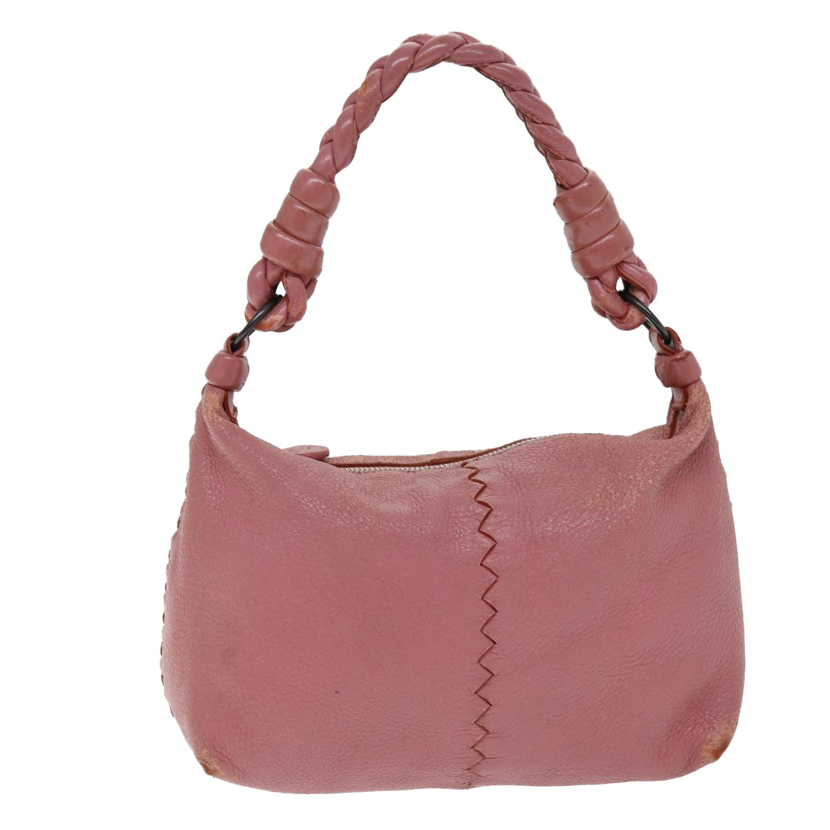 BOTTEGA VENETA Hand Bag Leather Pink Auth yk12255