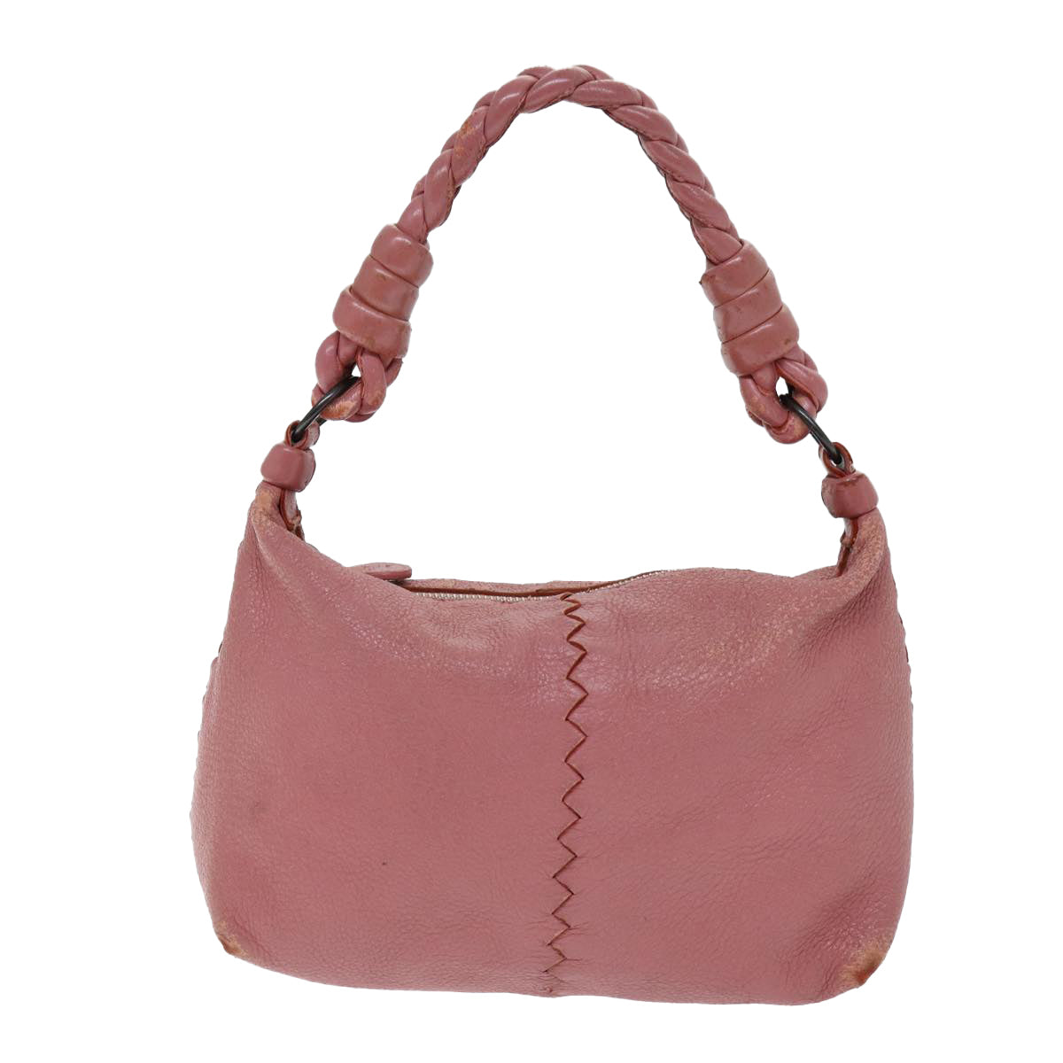 BOTTEGA VENETA Hand Bag Leather Pink Auth yk12255