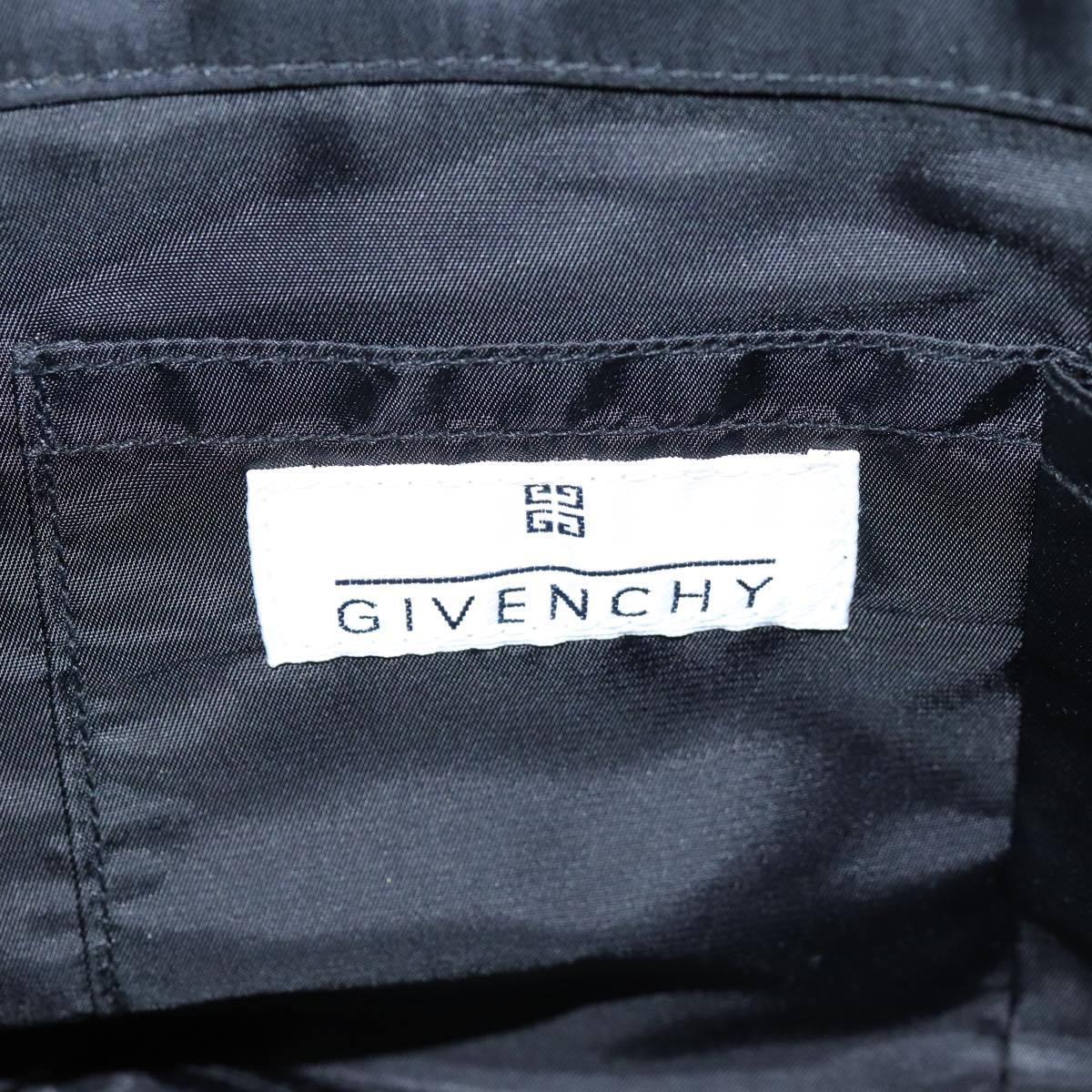 GIVENCHY Tote Bag Nylon Black Auth yk12286