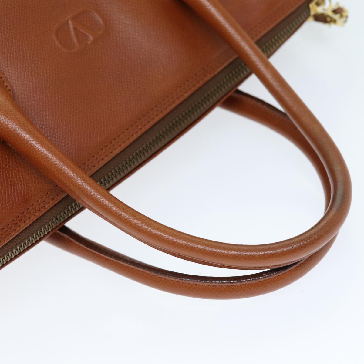 VALENTINO Hand Bag Leather 2way Brown Auth yk12293