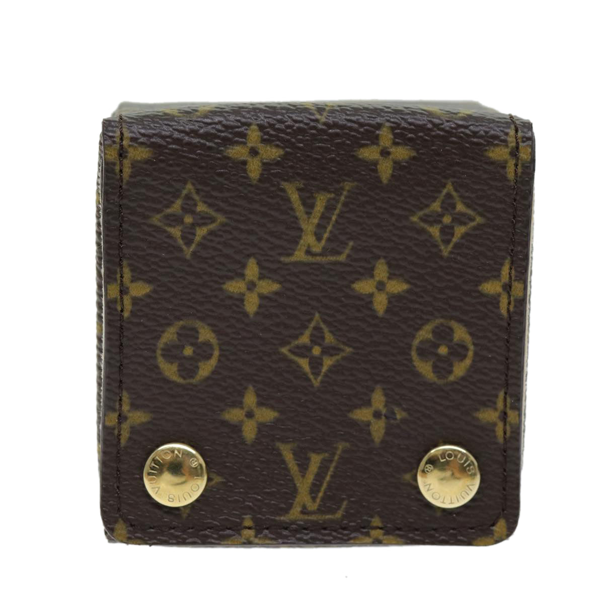 LOUIS VUITTON Monogram Jewelry Case Jewelry Box LV Auth yk12510V