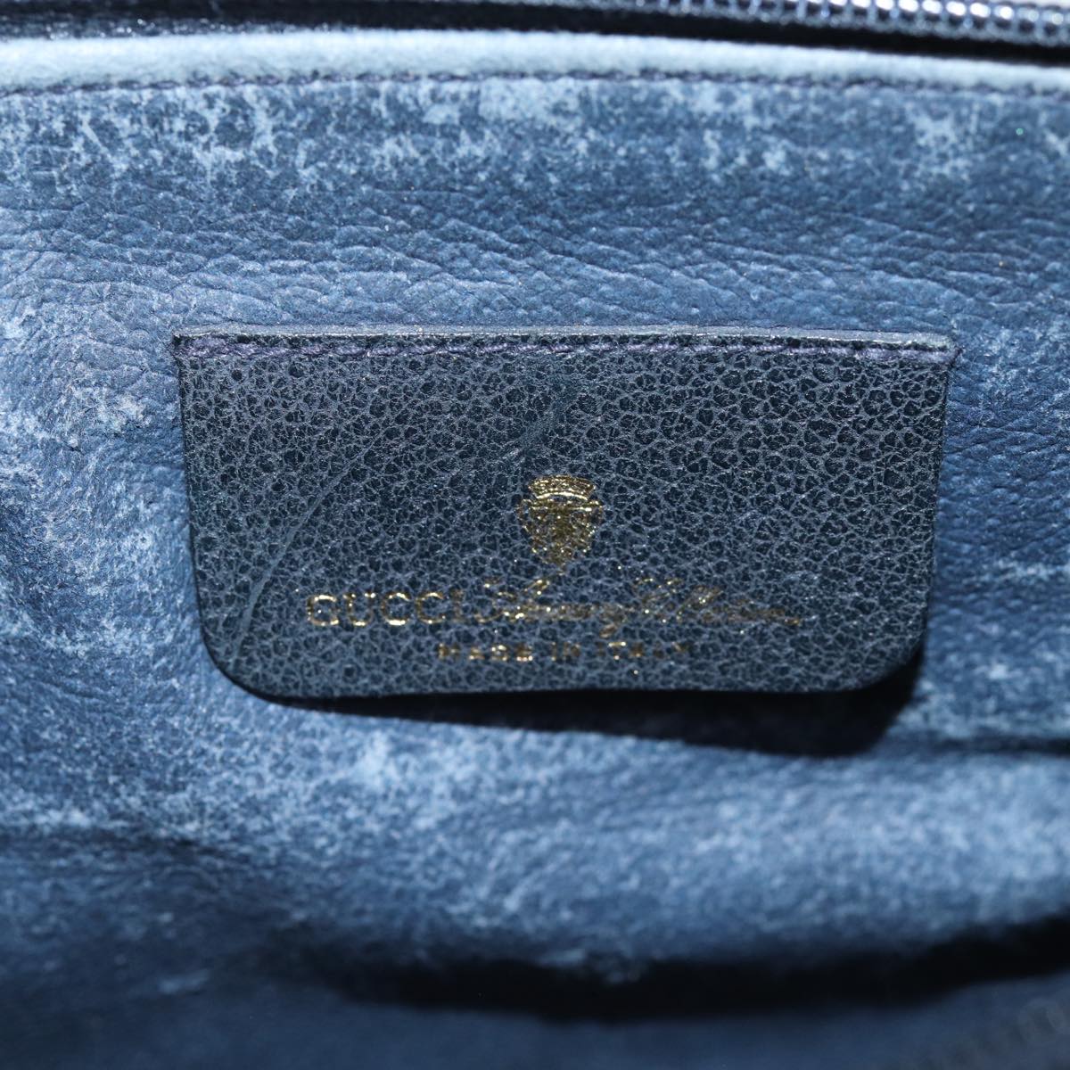 GUCCI GG Supreme Sherry Line Shoulder Bag PVC Navy Red 904 02 026 Auth yk12549