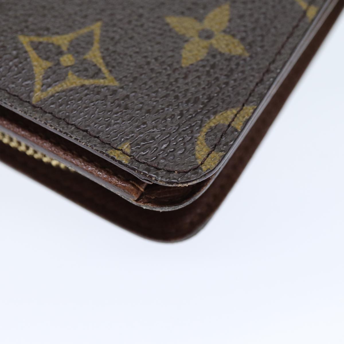 LOUIS VUITTON Monogram Porto Papie Zip Wallet M61207 LV Auth yk12557