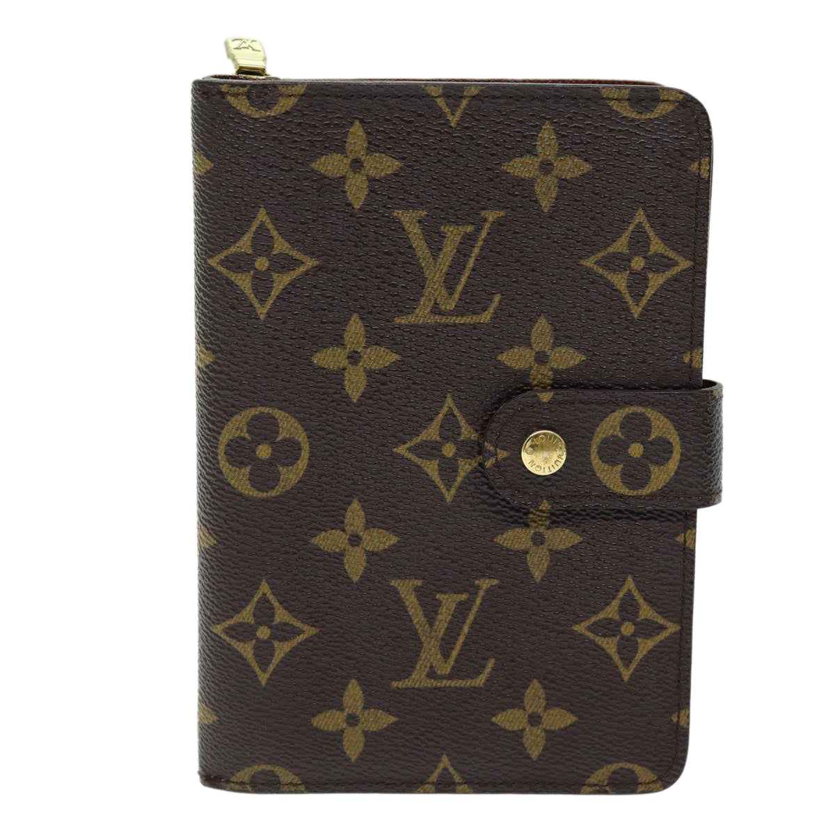 LOUIS VUITTON Monogram Porto Papie Zip Wallet M61207 LV Auth yk12557