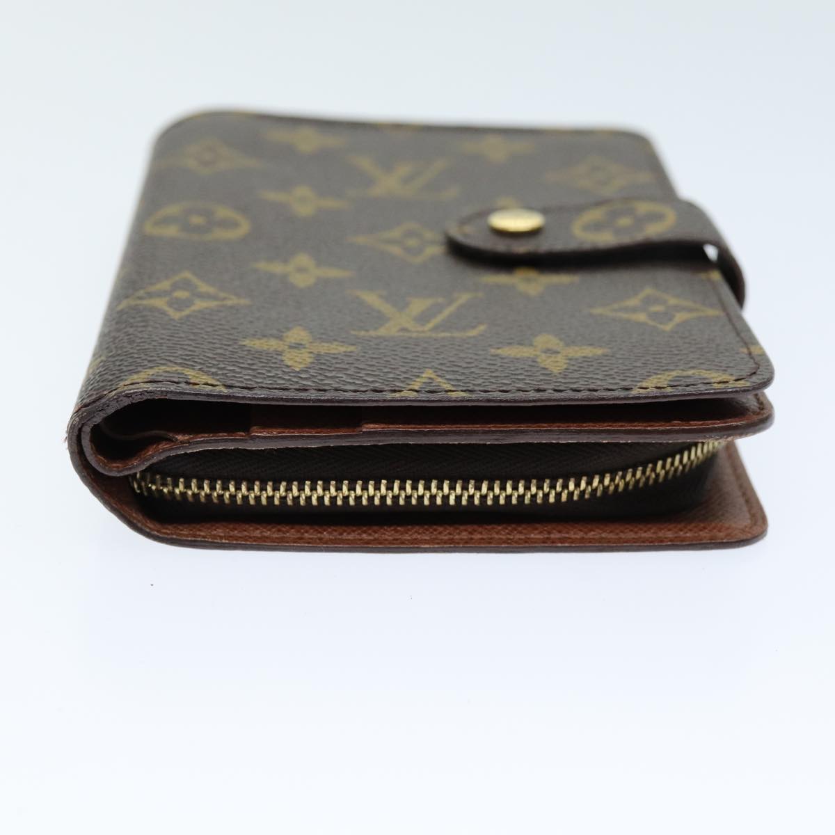 LOUIS VUITTON Monogram Porto Papie Zip Wallet M61207 LV Auth yk12557