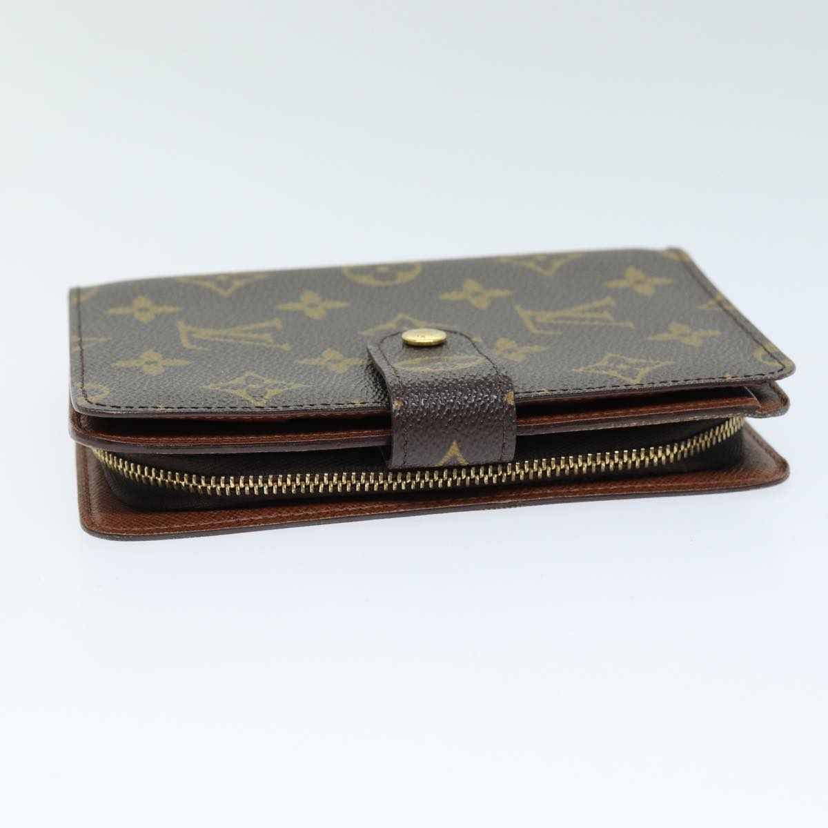 LOUIS VUITTON Monogram Porto Papie Zip Wallet M61207 LV Auth yk12557