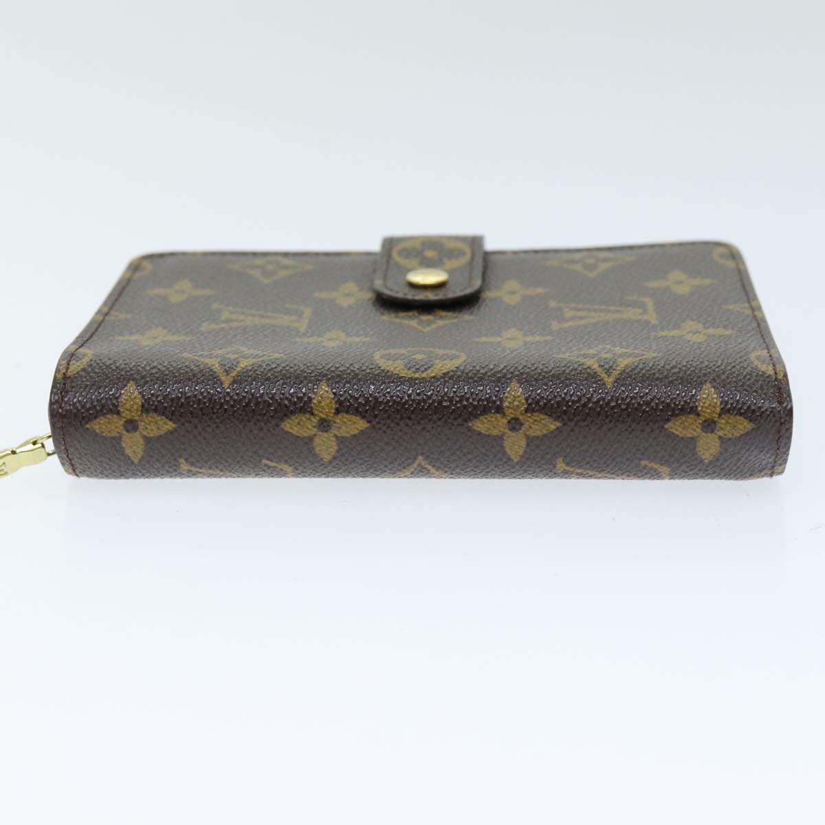 LOUIS VUITTON Monogram Porto Papie Zip Wallet M61207 LV Auth yk12557