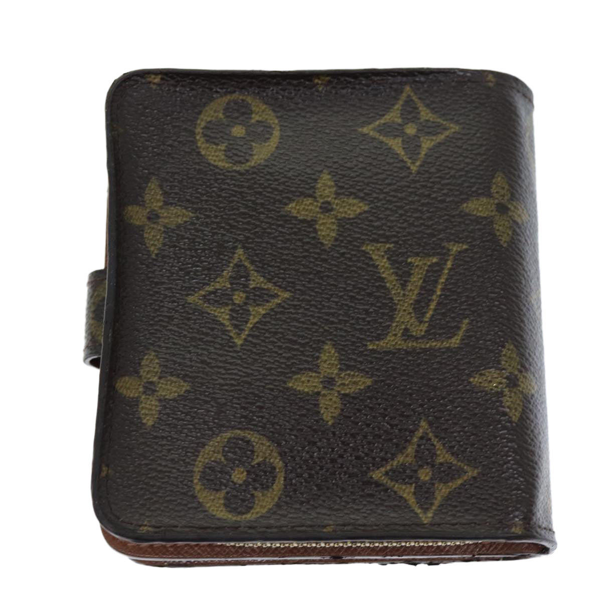 LOUIS VUITTON Monogram Compact Zip Wallet M61667 LV Auth yk12569