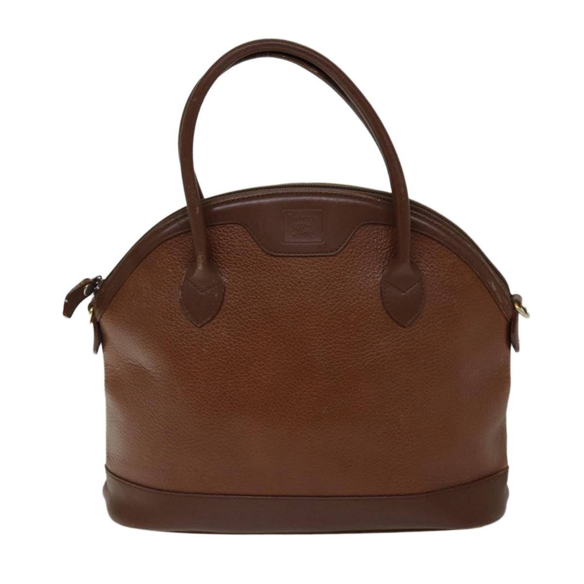 Burberrys Hand Bag Leather Brown Auth yk12773