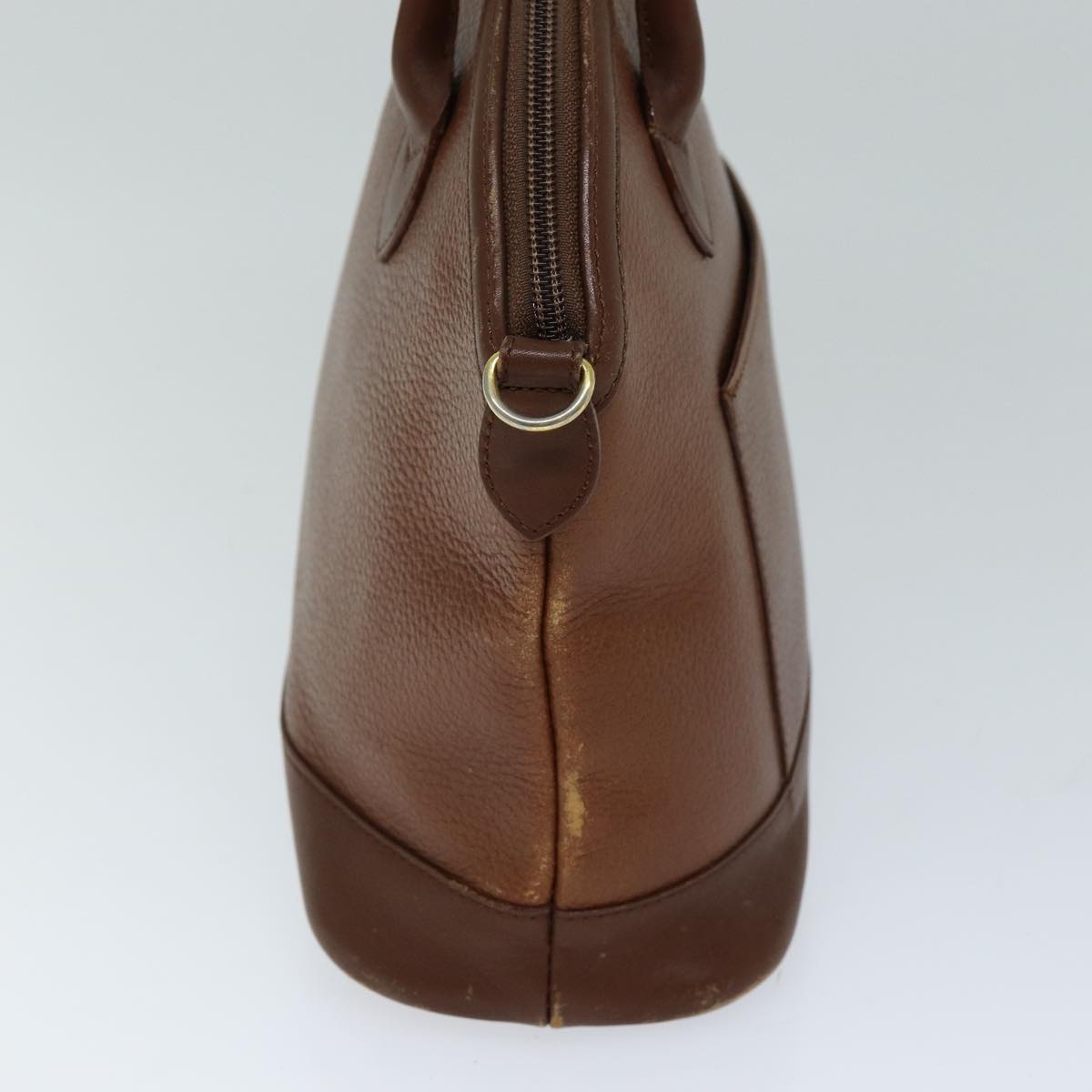 Burberrys Hand Bag Leather Brown Auth yk12773