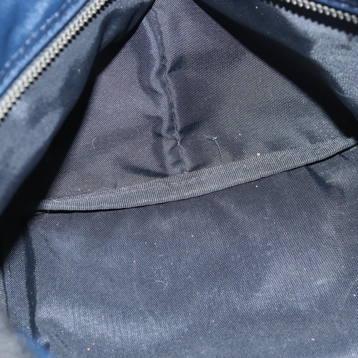 Burberrys Nova Check Blue Label Hand Bag Nylon Navy Auth yk13111