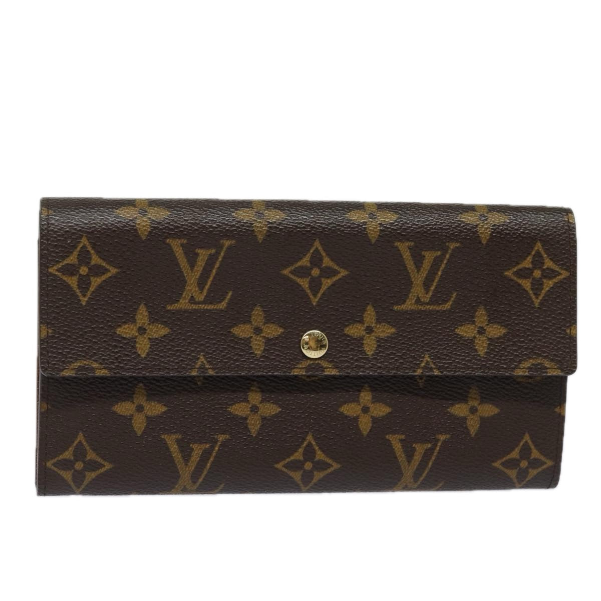 LOUIS VUITTON Monogram Pochette Porte Monnaie Credit Wallet M61725 Auth yk13115V