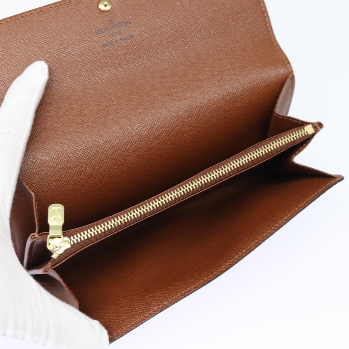 LOUIS VUITTON Monogram Pochette Porte Monnaie Credit Wallet M61725 Auth yk13115V