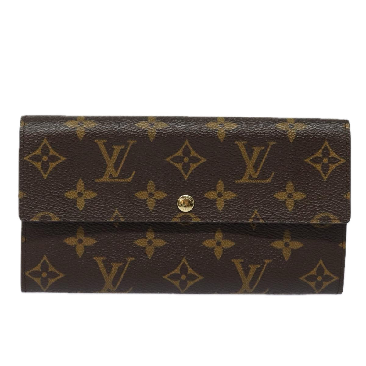 LOUIS VUITTON Monogram Pochette Porte Monnaie Credit Wallet M61725 Auth yk13115V
