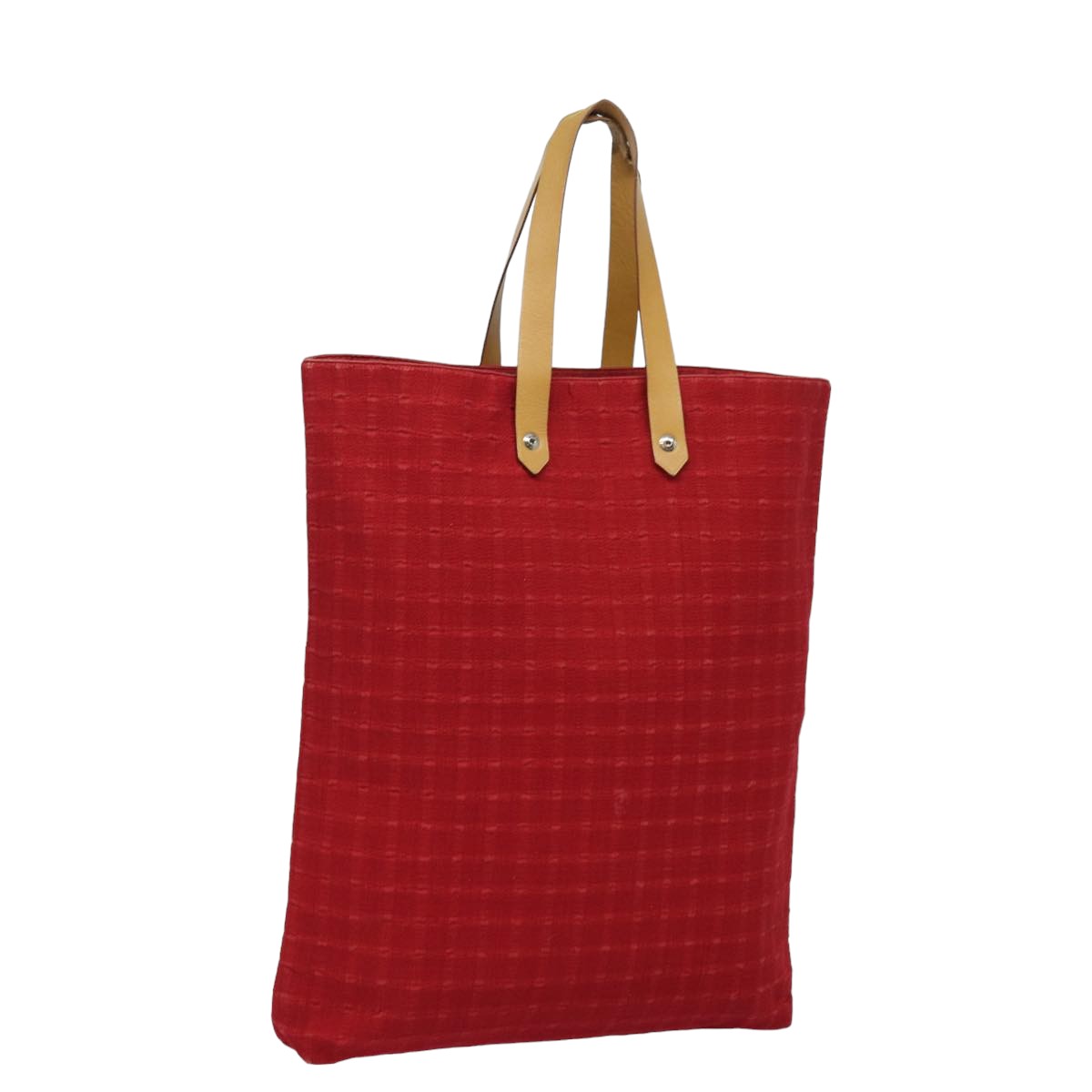 HERMES Amedaba GM Tote Bag Canvas Red Auth yk13246