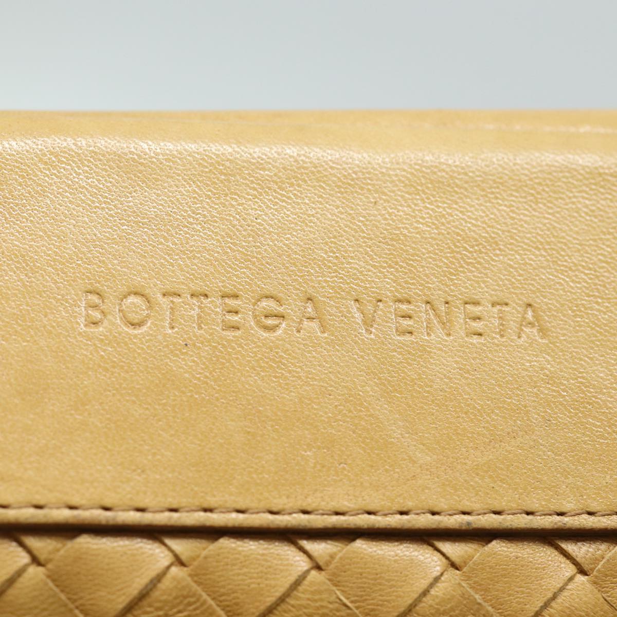 BOTTEGA VENETA INTRECCIATO Hand Bag Leather Beige Auth yk13483