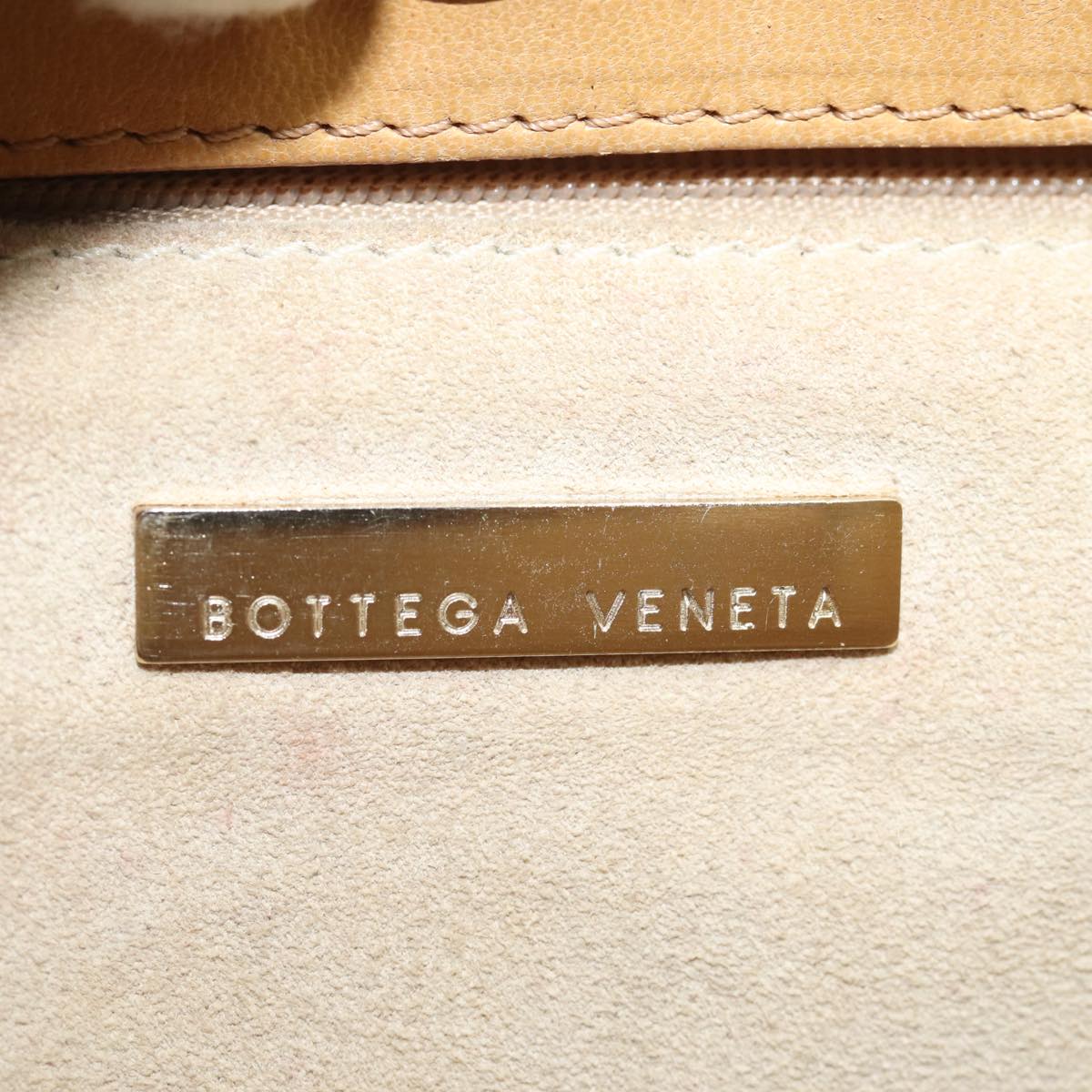 BOTTEGA VENETA INTRECCIATO Hand Bag Leather Beige Auth yk13483