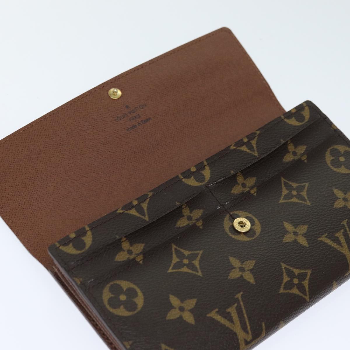 LOUIS VUITTON Monogram Portefeuille Sarah Long Wallet M60531 LV Auth yk13519A