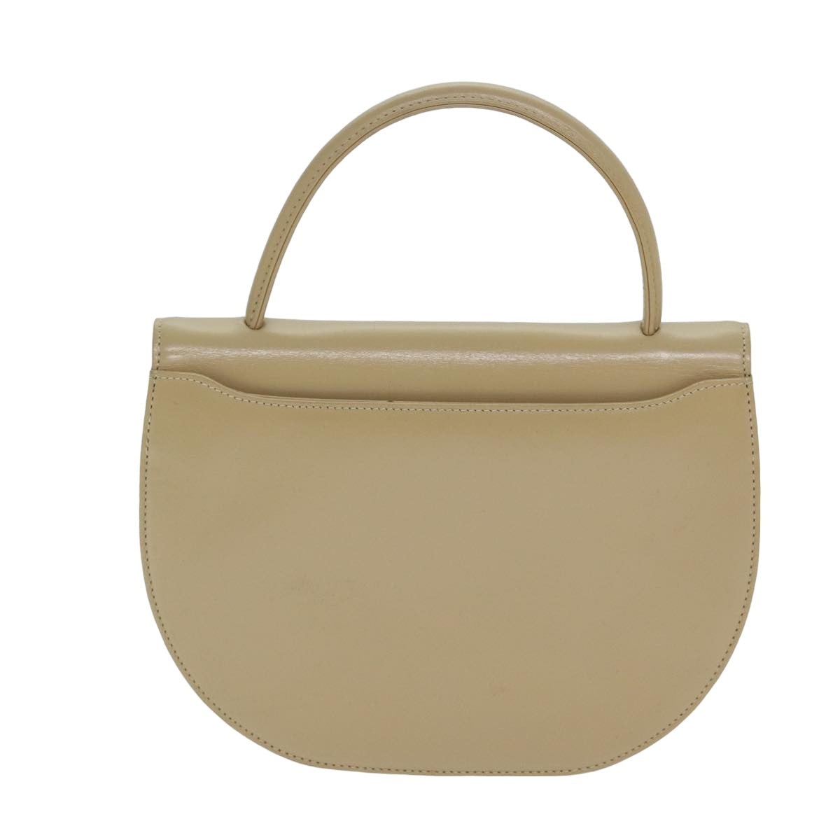 GIVENCHY Hand Bag Leather Beige Auth yk13562