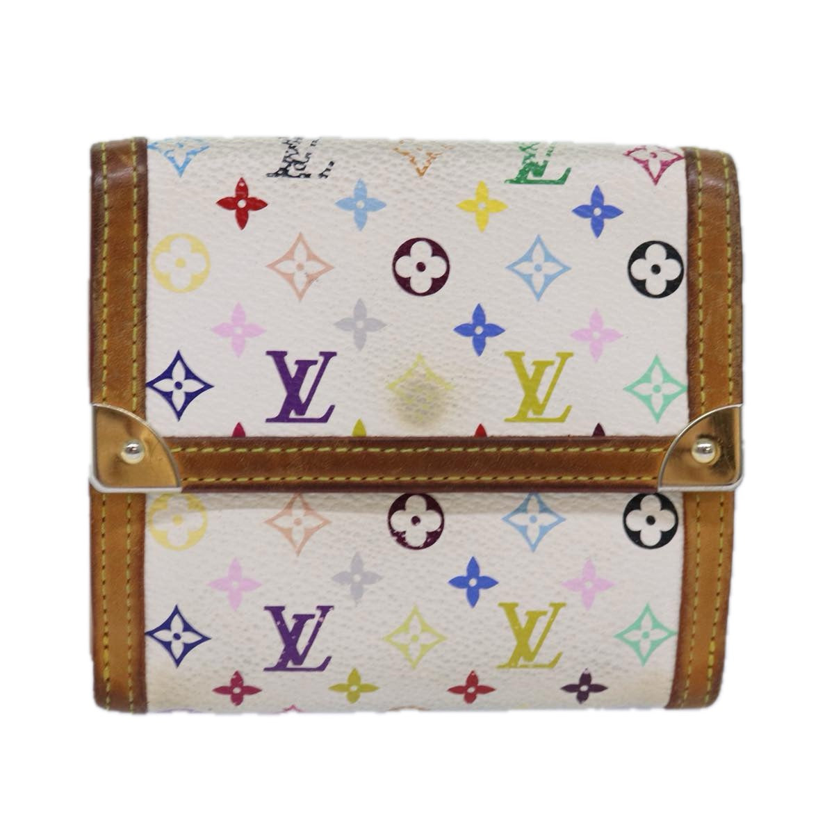 LOUIS VUITTON Multicolor Porte Monnaie Billets Cartes Credit M92983 Auth yk13657