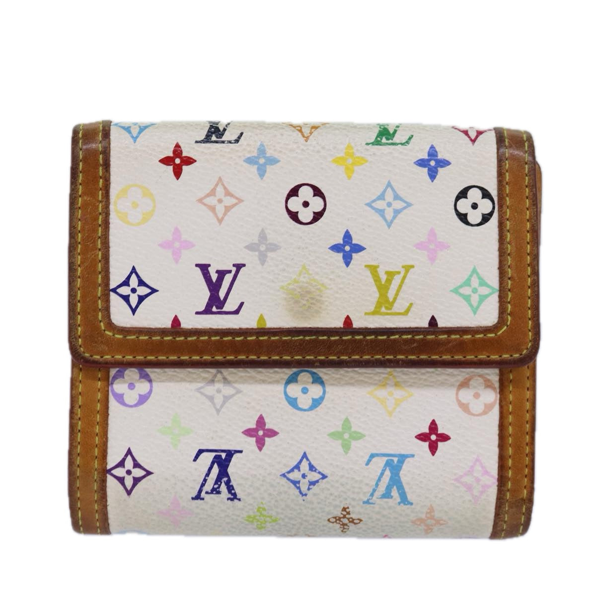 LOUIS VUITTON Multicolor Porte Monnaie Billets Cartes Credit M92983 Auth yk13657