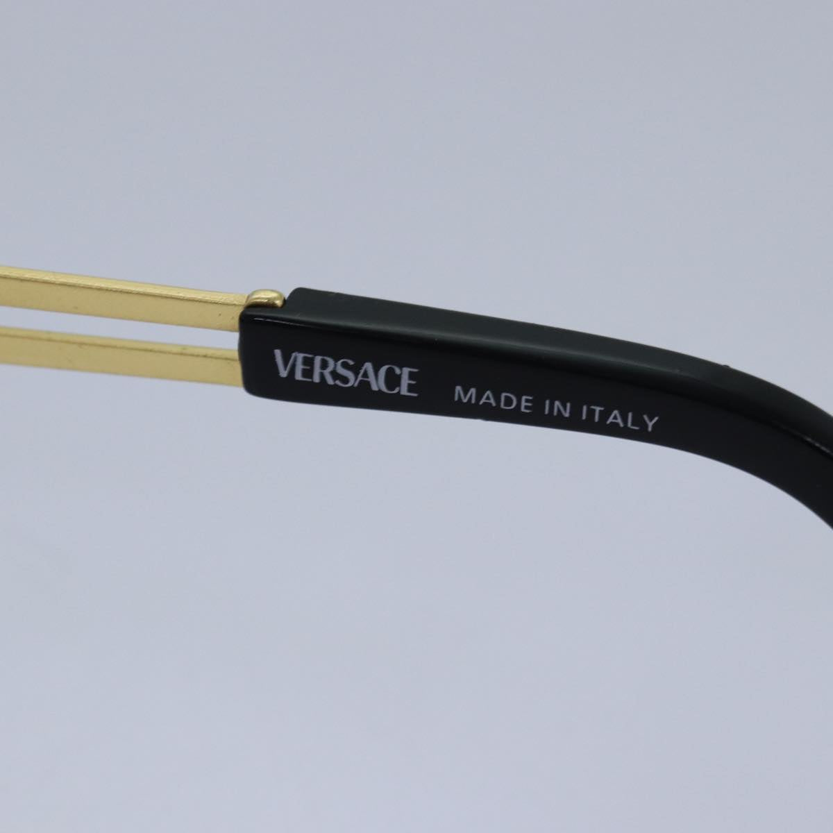 VERSACE Sunglasses Gold Auth yk13726