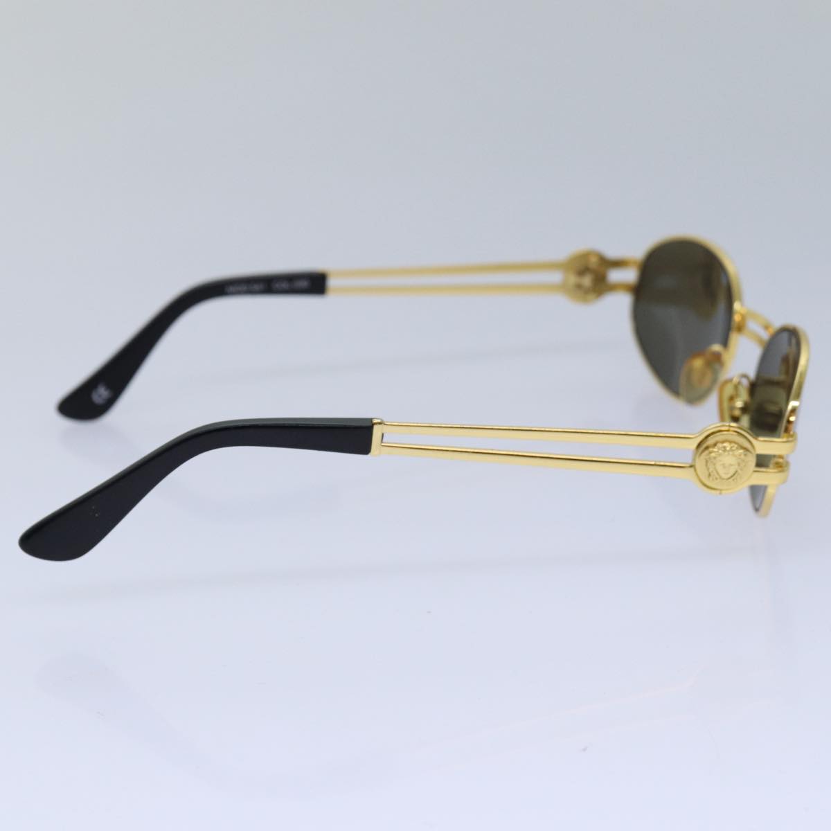 VERSACE Sunglasses Gold Auth yk13726