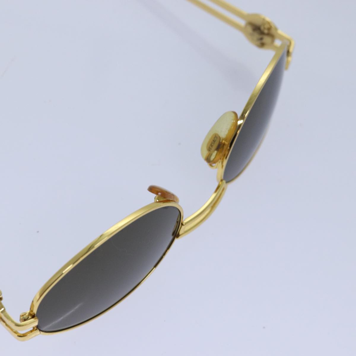 VERSACE Sunglasses Gold Auth yk13726