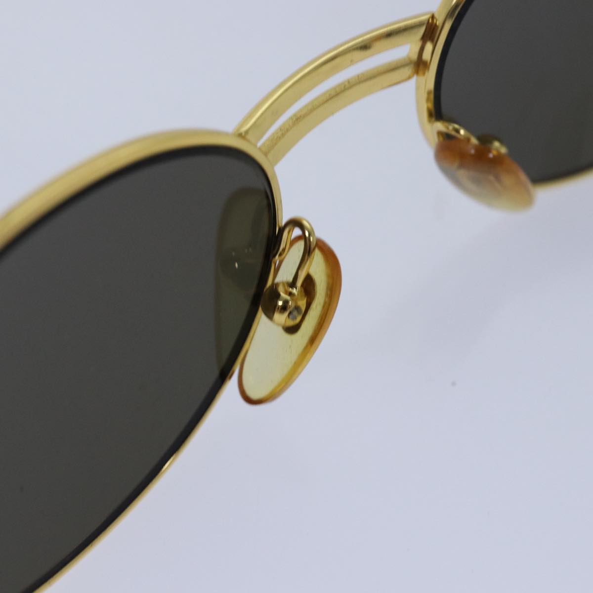 VERSACE Sunglasses Gold Auth yk13726