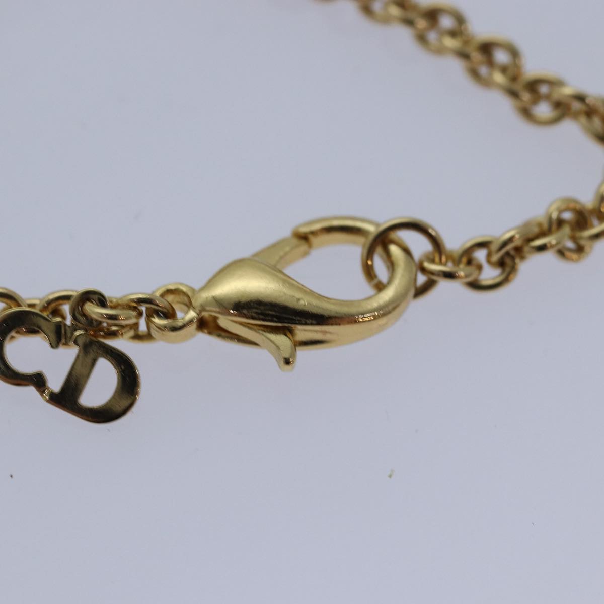 Christian Dior Necklace metal Gold Auth yk13755