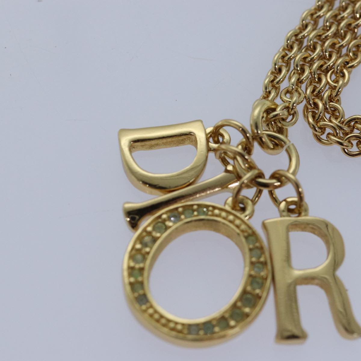 Christian Dior Necklace metal Gold Auth yk13755