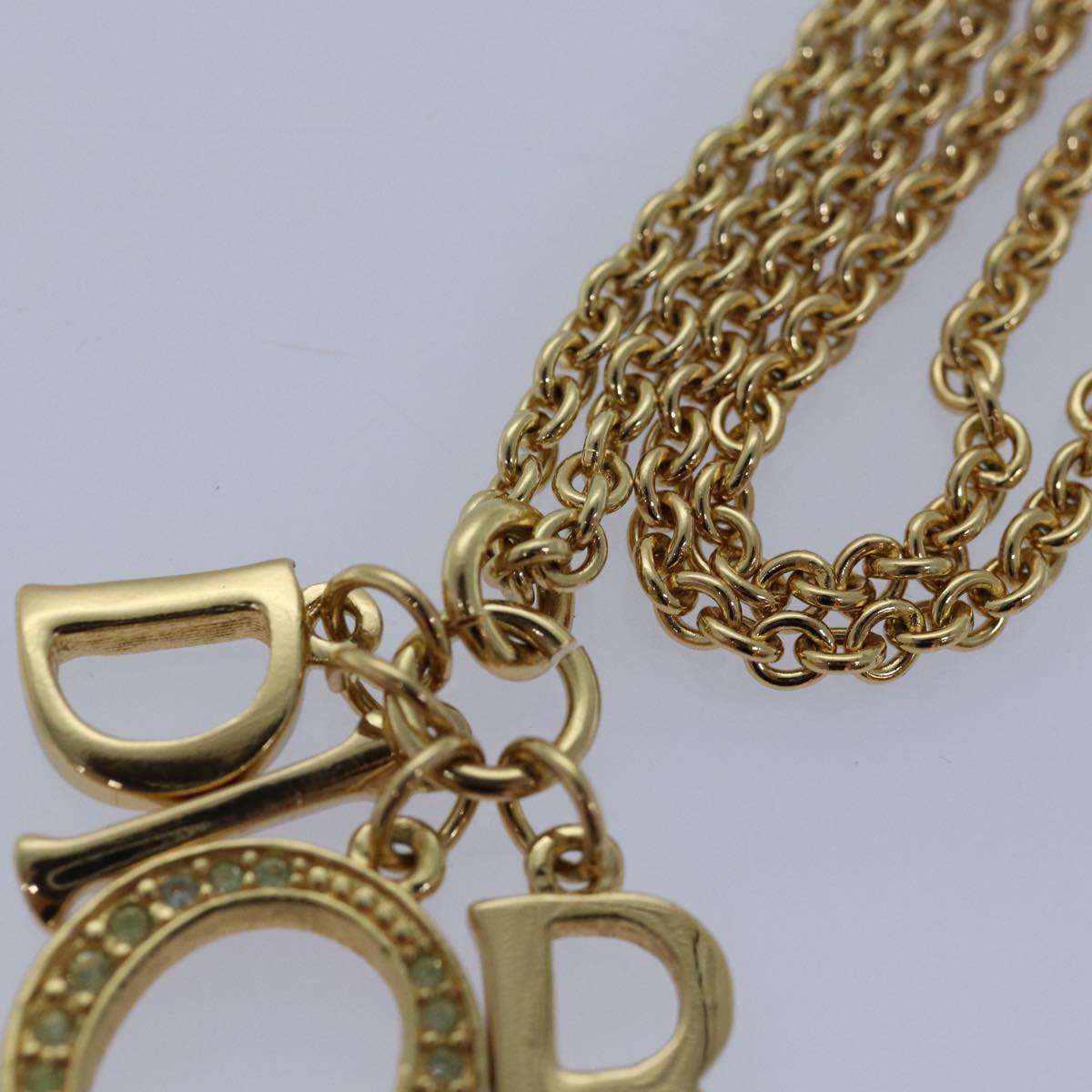 Christian Dior Necklace metal Gold Auth yk13755