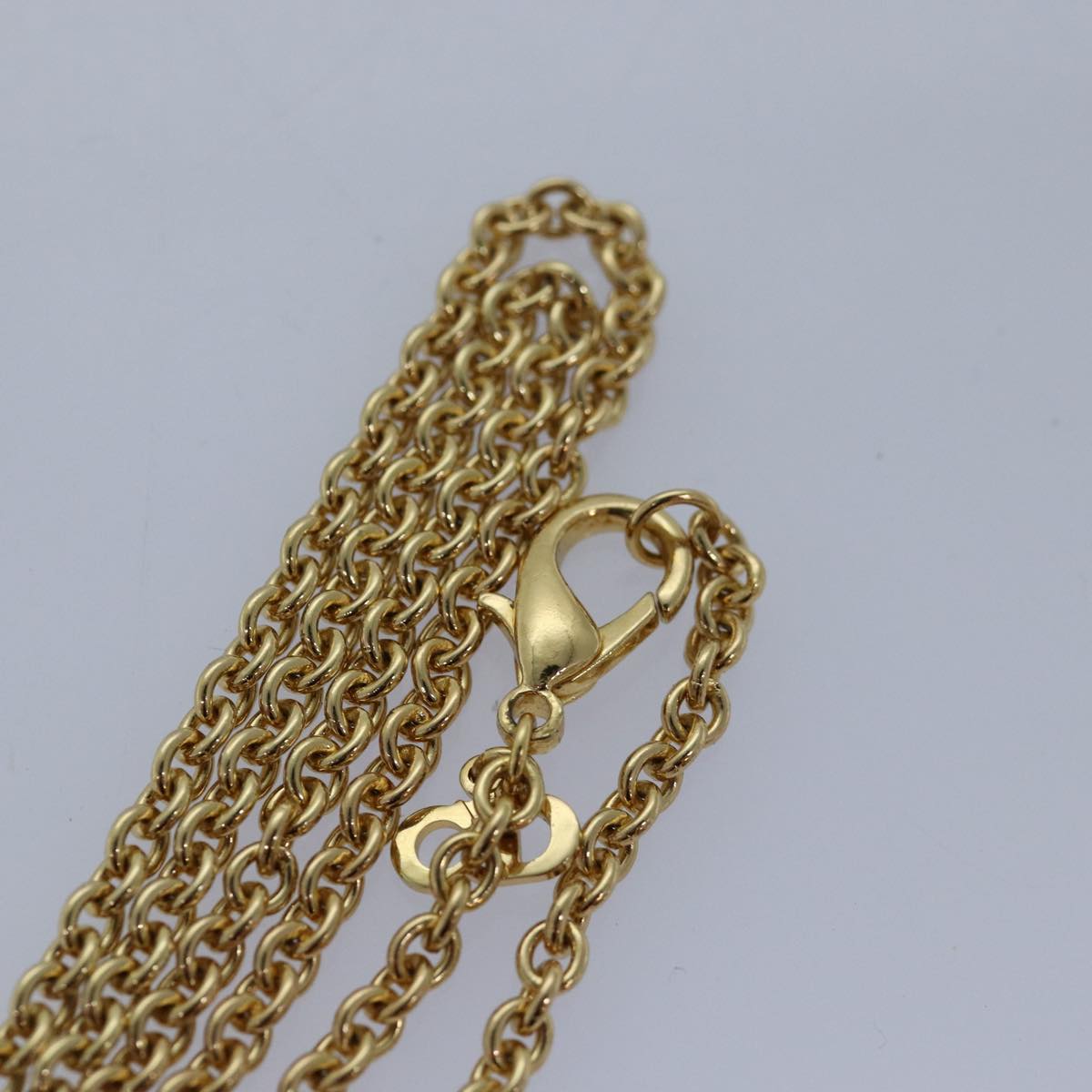 Christian Dior Necklace metal Gold Auth yk13755