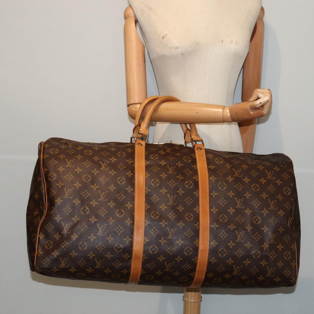 LOUIS VUITTON Monogram Keepall 60 Boston Bag M41422 LV Auth yk13805