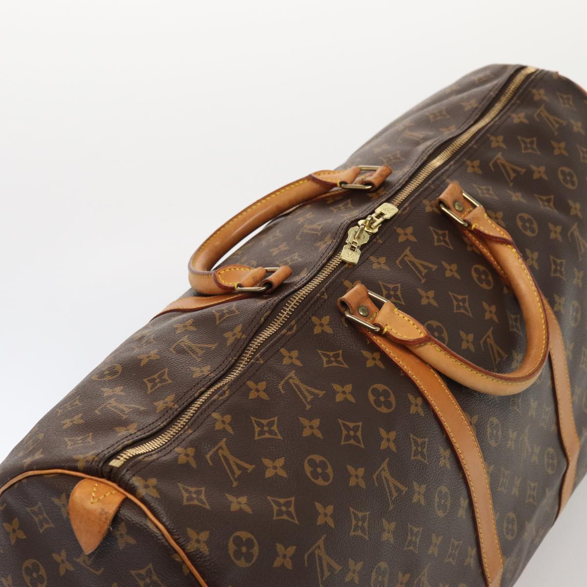 LOUIS VUITTON Monogram Keepall 60 Boston Bag M41422 LV Auth yk13805