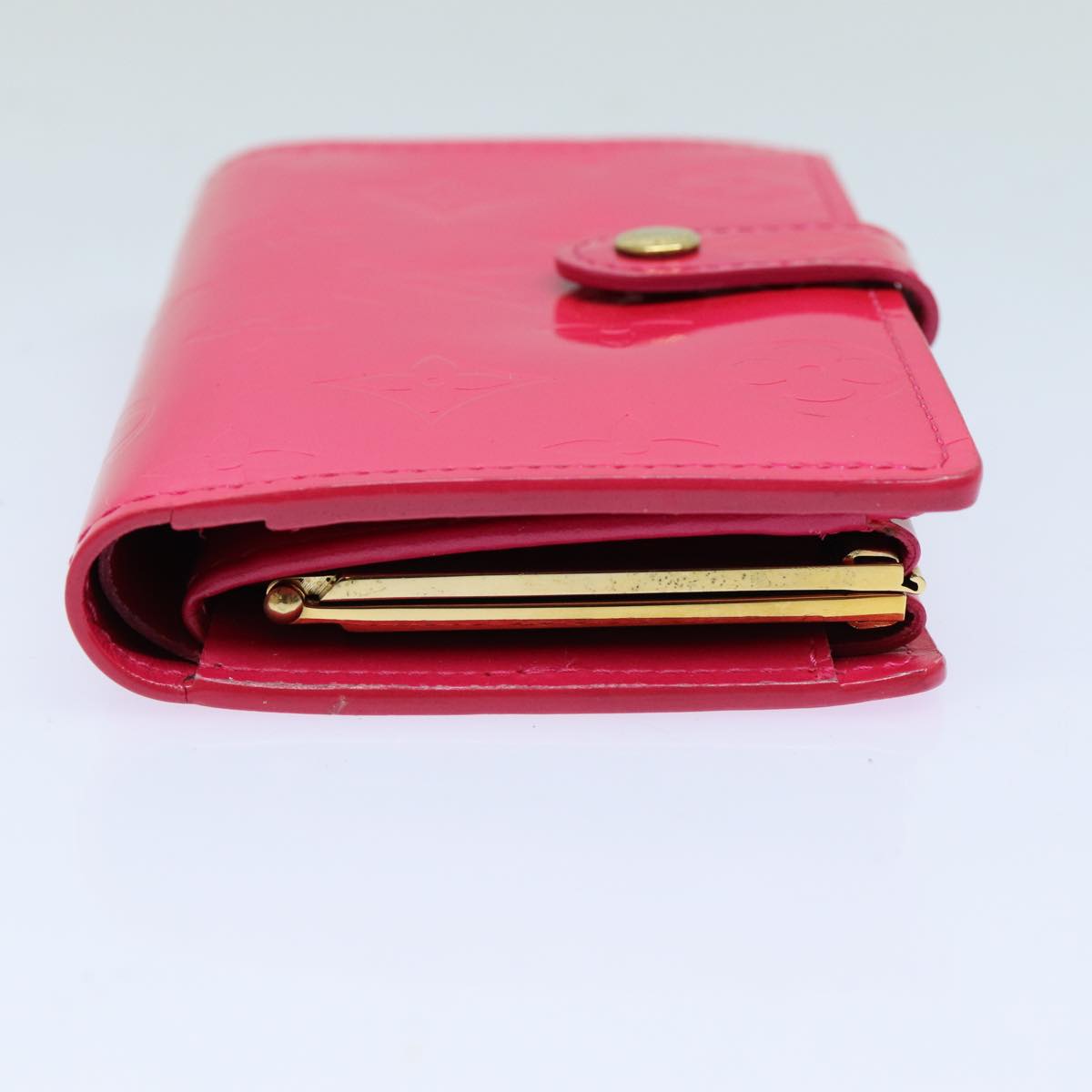 LOUIS VUITTON Vernis Portefeuille Viennois Wallet Pink M91254 LV Auth yk13833