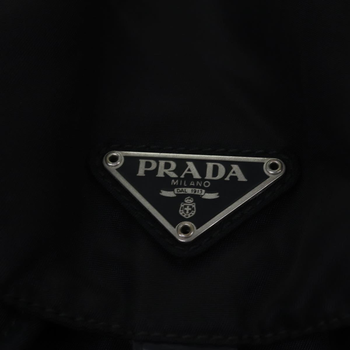 PRADA Backpack Nylon Black Auth yk13905