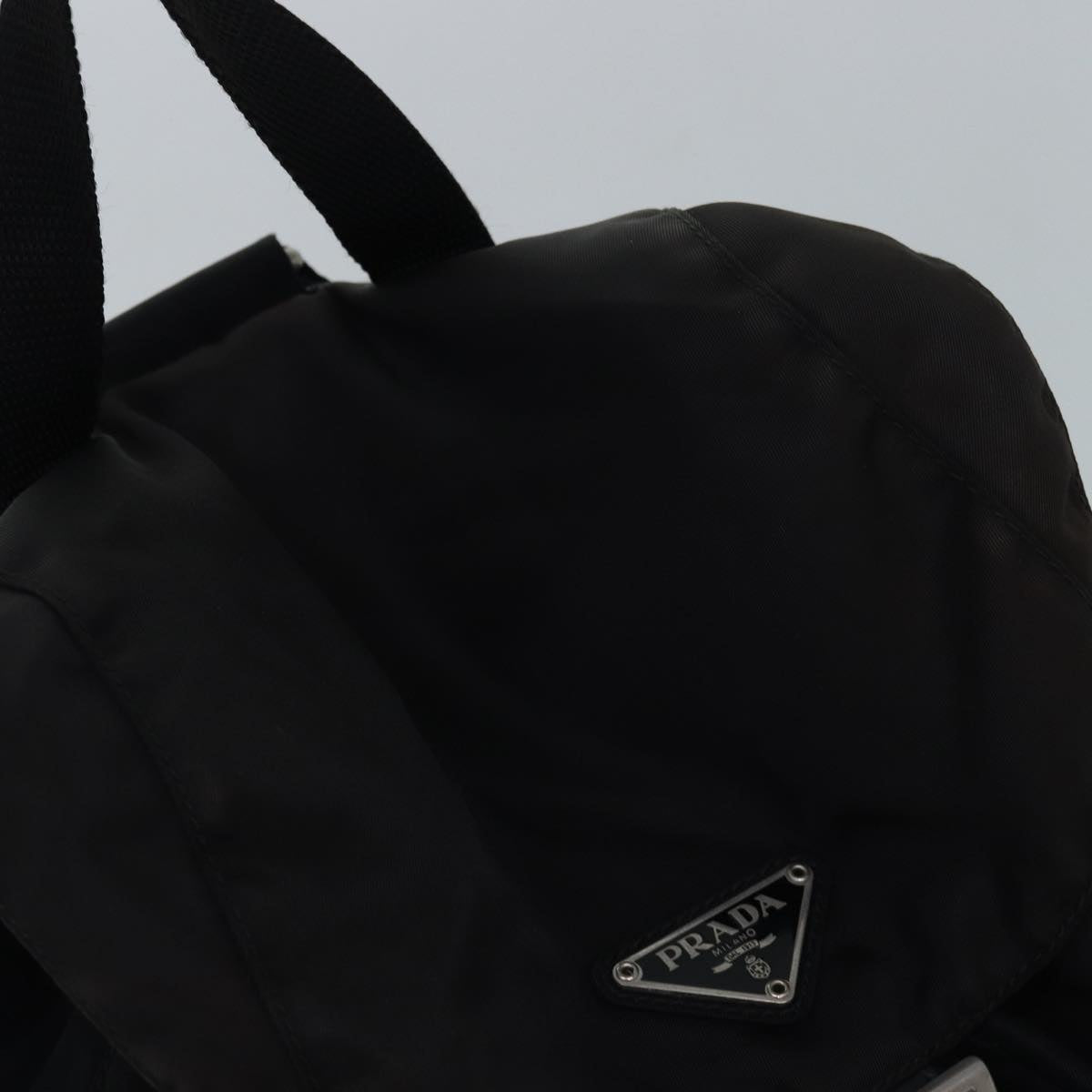 PRADA Backpack Nylon Black Auth yk13905