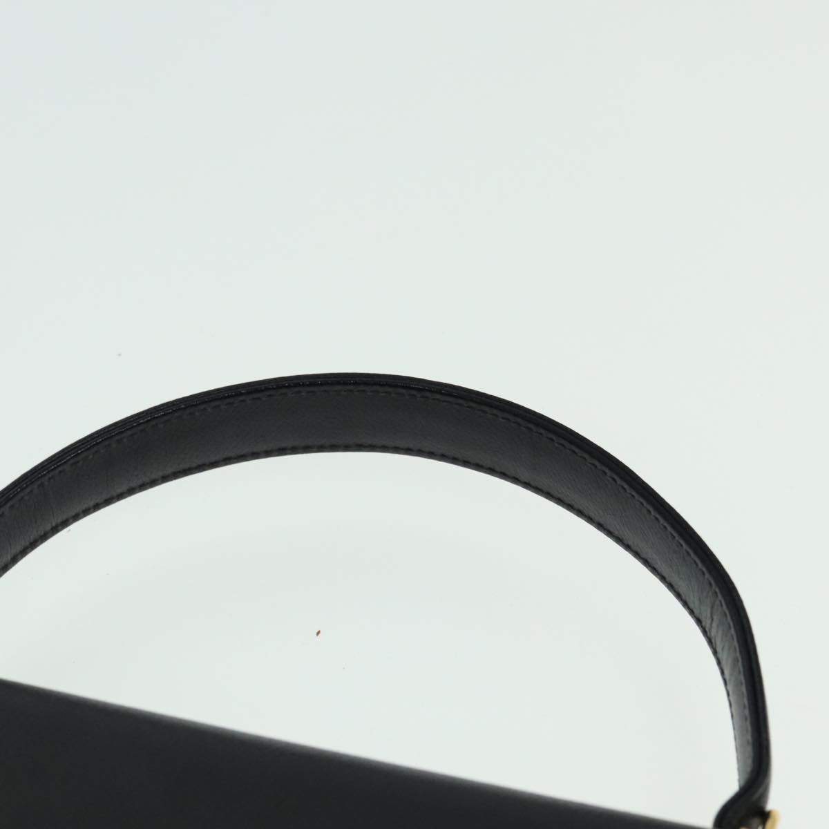 VALENTINO Hand Bag Leather Black Auth yk13995