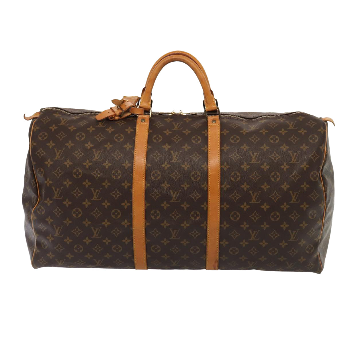 LOUIS VUITTON Monogram Keepall 60 Boston Bag M41422 LV Auth yk14154
