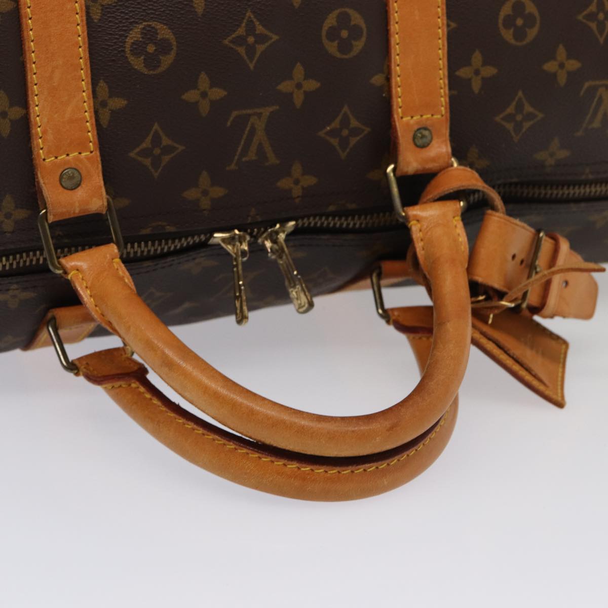 LOUIS VUITTON Monogram Keepall 60 Boston Bag M41422 LV Auth yk14154