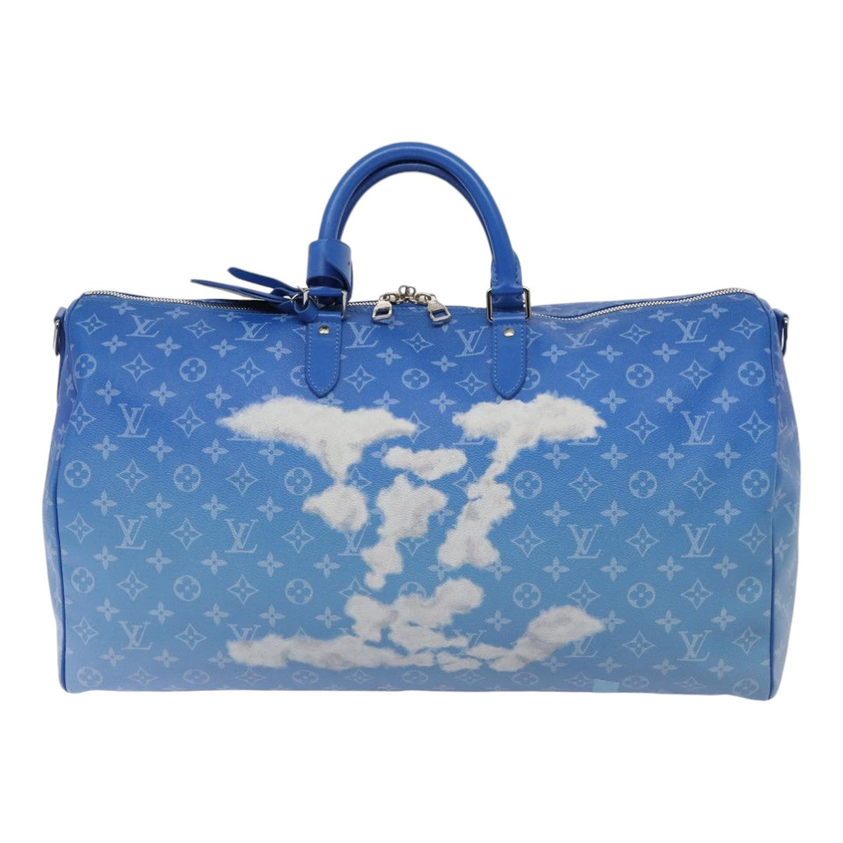 LOUIS VUITTON Monogram Clouds Keepall Bandouliere 50 Bag M45428 LV Auth yk14164A
