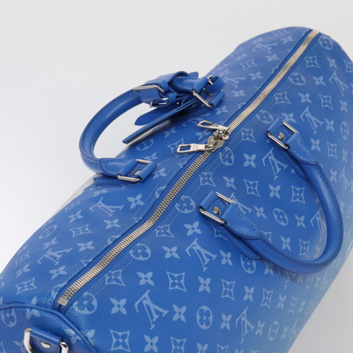 LOUIS VUITTON Monogram Clouds Keepall Bandouliere 50 Bag M45428 LV Auth yk14164A