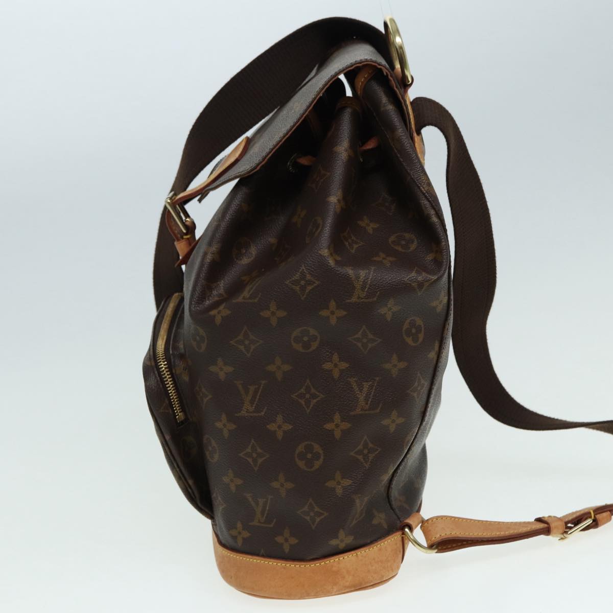 LOUIS VUITTON Monogram Montsouris GM Backpack M51135 LV Auth yk14185