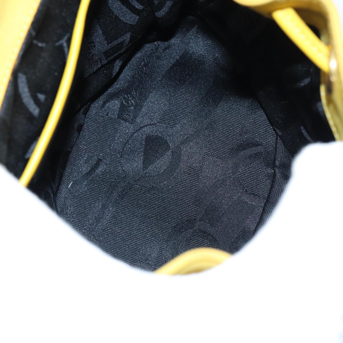 Salvatore Ferragamo Gancini Backpack Suede Yellow Gold Auth yk14203