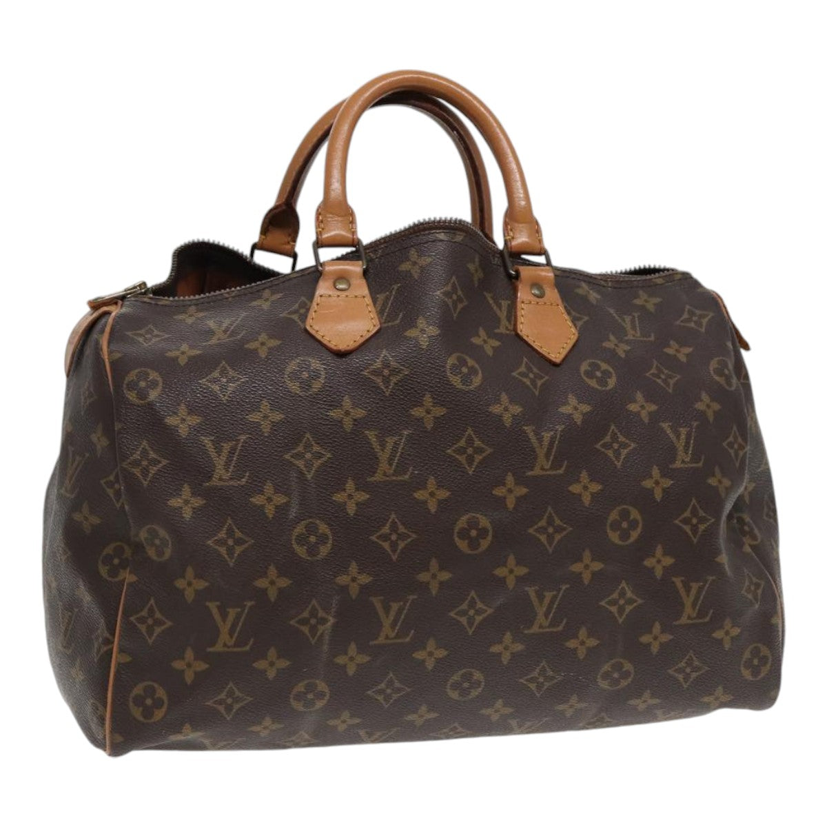 LOUIS VUITTON Monogram Speedy 35 Hand Bag M41524 LV Auth yk14294