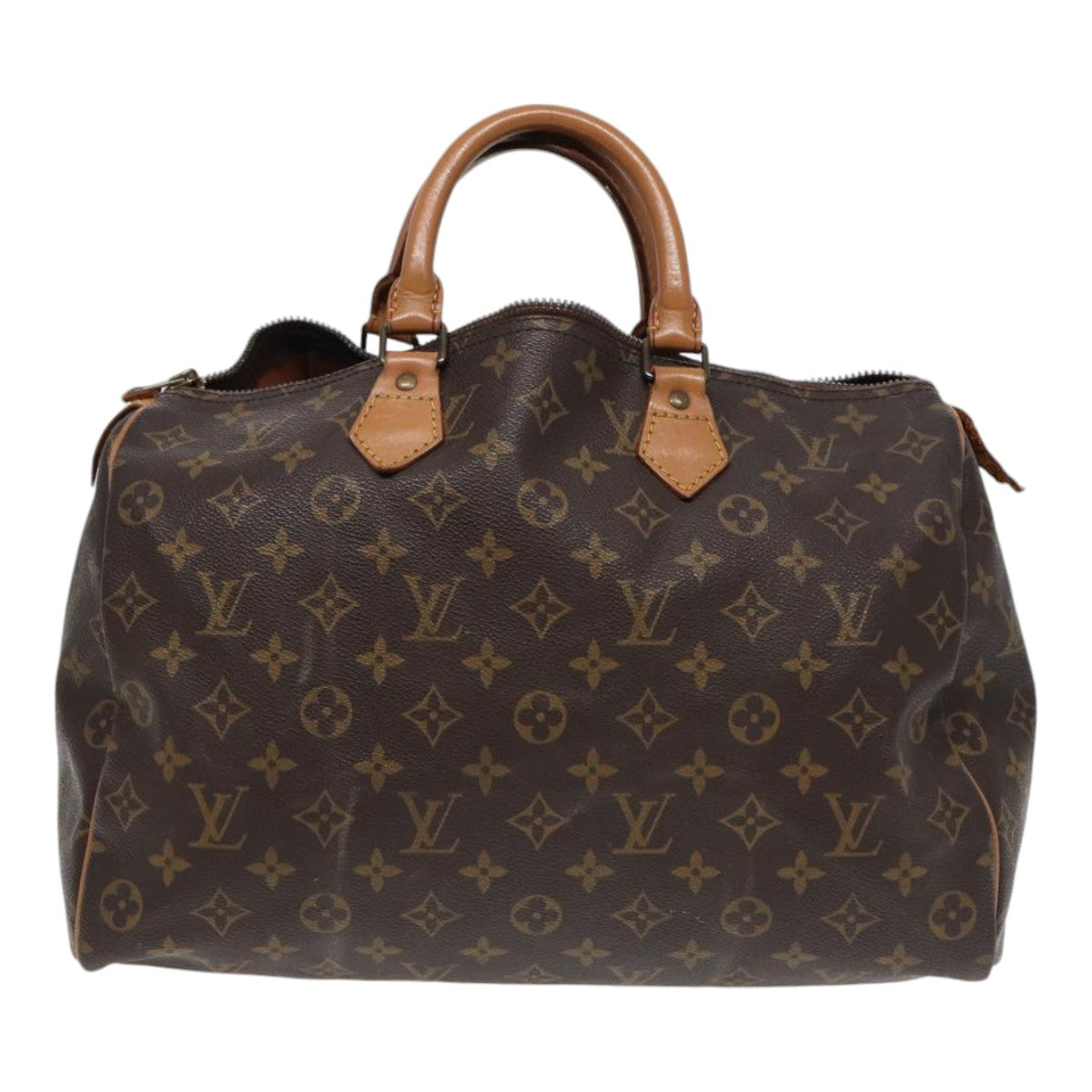 LOUIS VUITTON Monogram Speedy 35 Hand Bag M41524 LV Auth yk14294