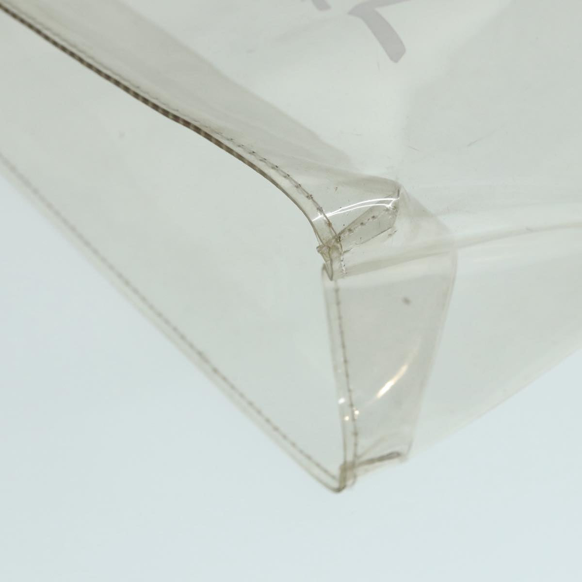 HERMES Vinyl Kelly Hand Bag Vinyl Clear Auth yk14297